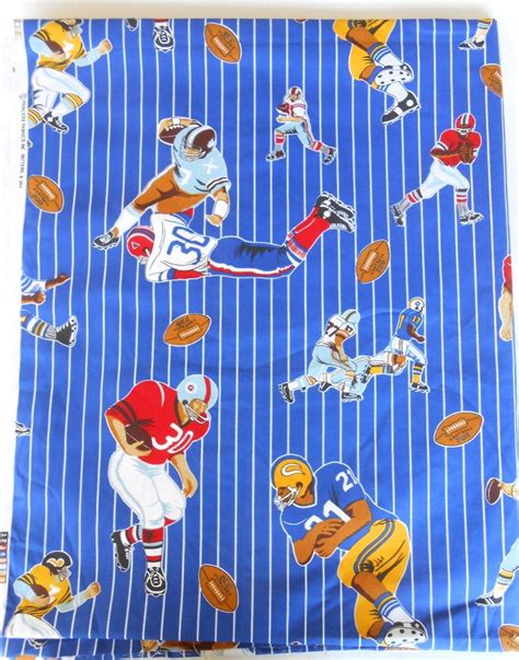 6 Yards Vintage 1970s Football Fabric Boy Room Sport by | Etsy | Football fabric, Boy room ...