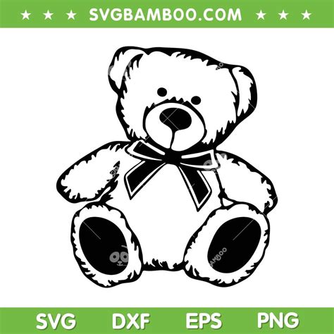 Cute Teddy Bear SVG PNG