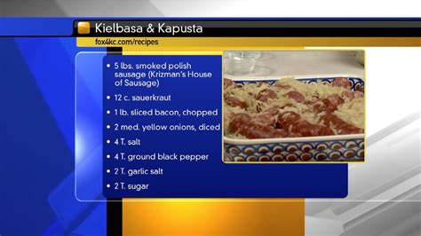 Kielbasa and kapusta recipe | FOX 4 Kansas City WDAF-TV | News, Weather ...