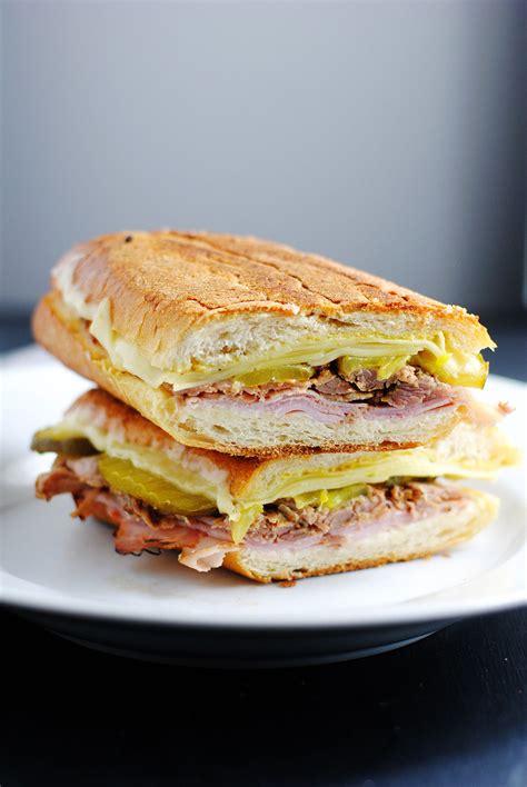 The best Cuban sandwich | white plate blank slate