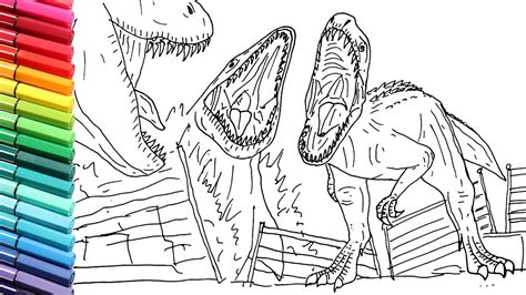 Jurassic World Lego Indominus Rex Coloring Pages