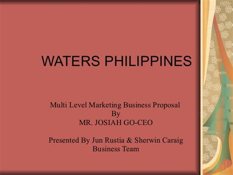 Waters Philippines