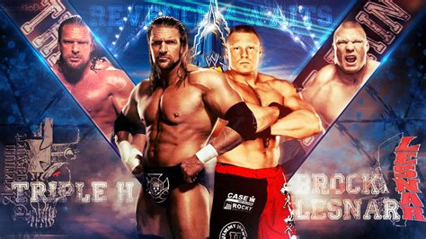 Triple H vs Brock Lesnar Wrestlemania 29 by RebinJericho on DeviantArt