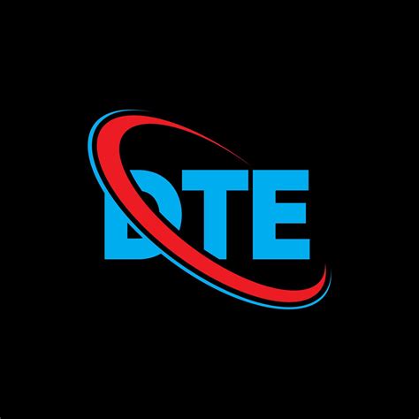 DTE logo. DTE letter. DTE letter logo design. Initials DTE logo linked ...