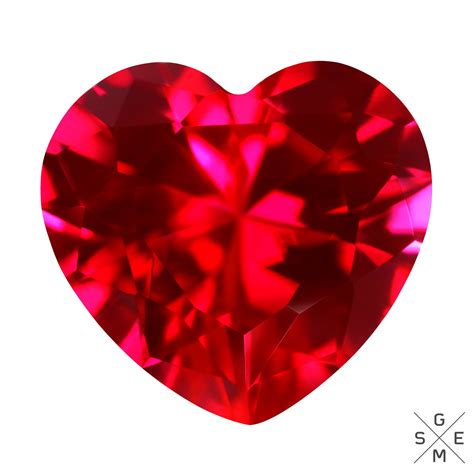 A Single Gorgeous 8mm IF Heart Cut Genuine Red Ruby!!! Fashion ...