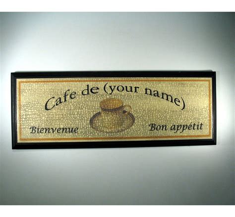 PERSONALIZED FRENCH CAFE Sign - Etsy