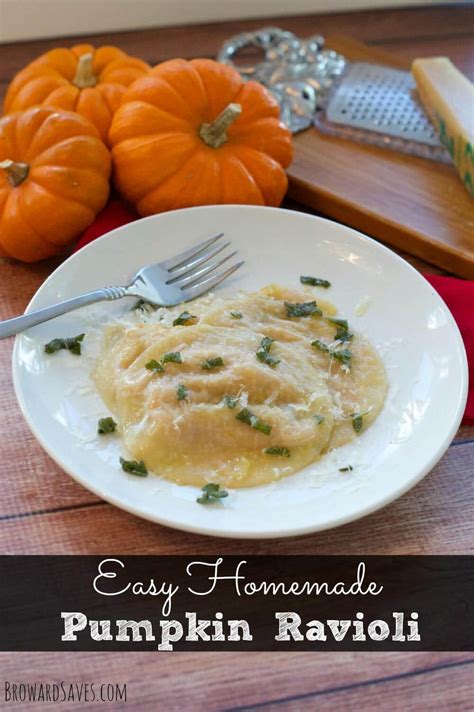 Pumpkin Ravioli Recipe And Butter Sage Sauce - Living Sweet Moments