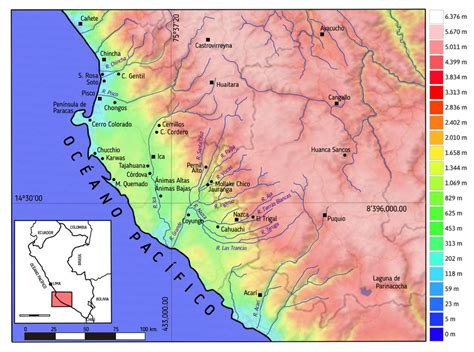 Mapa de la costa sur con los principales sitios mencionados en este texto. | Download Scientific ...