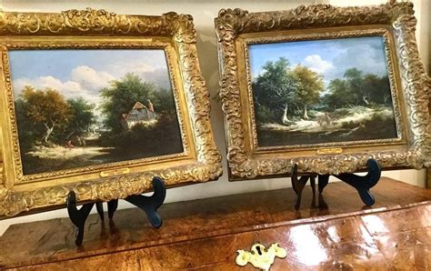 Edward Williams - A Pair of English Landscapes Genre paintings Victorian by Edward Williams at ...