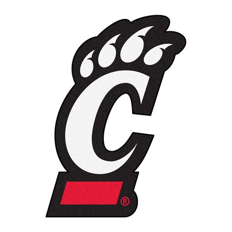 University of Cincinnati Mascot Mat - "C Bear Claw" Logo - Floor Rug - Area Rug