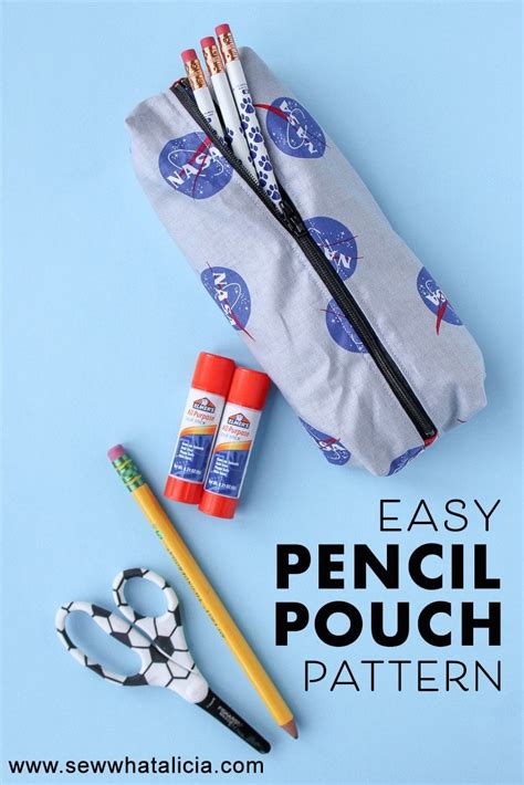 Easy DIY Pencil Pouch Pattern - The Polka Dot Chair