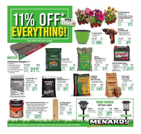 Menards Weekly Ad Flyer April 1 to April 10