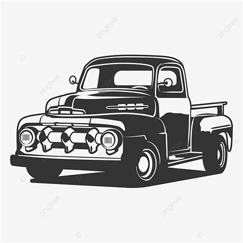 Old Truck Vector Design Images, Old Truck, Truck, Old, Vector PNG Image For Free Download