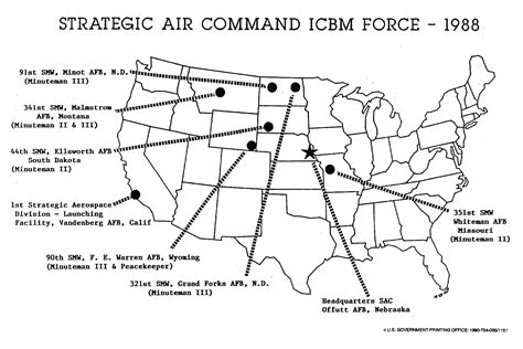 Strategic Air Command ICBM Force- 1988 [1,113 × 742] : r/MapPorn