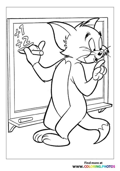 Tom and Jerry and Nibbles - Coloring Pages for kids