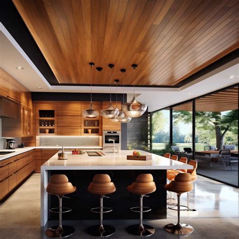 How to Achieve a Simple Modern Kitchen Ceiling Design • 333+ Inspiring ...