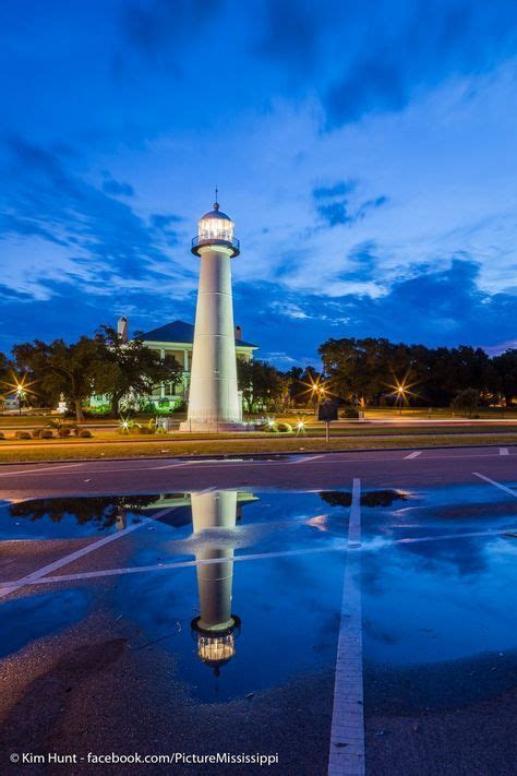 Biloxi Blues Lighthouse Reflection | Lighthouse pictures, Biloxi ...