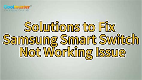 Useful Tips to Fix Samsung Smart Switch Not Working (Completed Solved) - YouTube