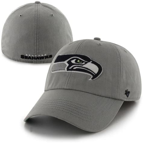 Mens Seattle Seahawks '47 Brand Gray Franchise Fitted Hat - NFLShop.com