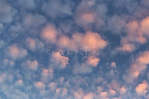 Pink and Fluffy Clouds, Beautiful Stock Photo - Image of pink, high ...