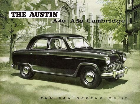 1954 Austin A40 And A50 Cambridge Brochure