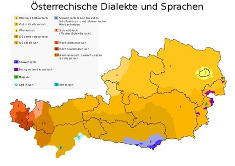 Austrian dialects and linguistic minorities : r/MapPorn