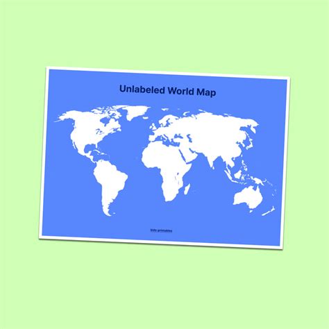 Blank Map Of World Printable