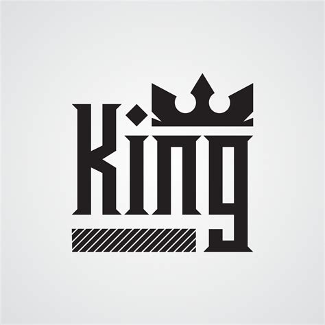 Modern Design Template. King logo vector template for t-shirt. Luxury ...