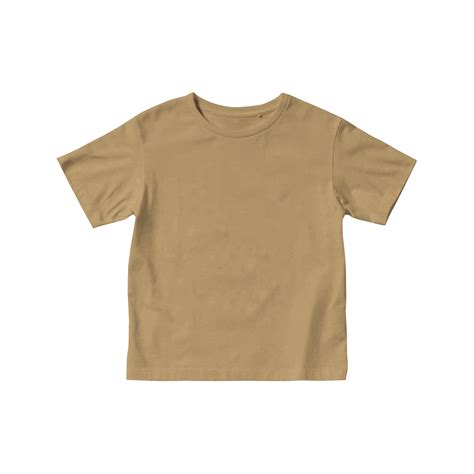 brown kids t shirt mockup short sleeve 10883930 PNG