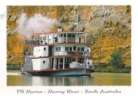 A Journey of Postcards: Paddle Steamer Marion | Australia