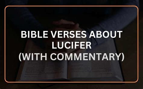 Top 20 Bible Verses About Lucifer (With Commentary) - Scripture Savvy