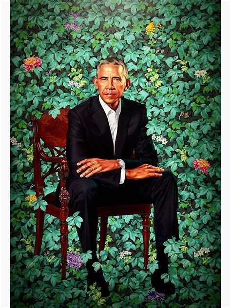 "Unframed President Barack Obama Smithsonian's National Portrait Gallery" Metal Print for Sale ...