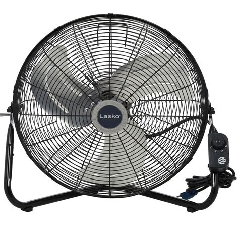 Lasko 20 in. High-Velocity Floor or Wall-Mount Fan in Black-2264QM - The Home Depot