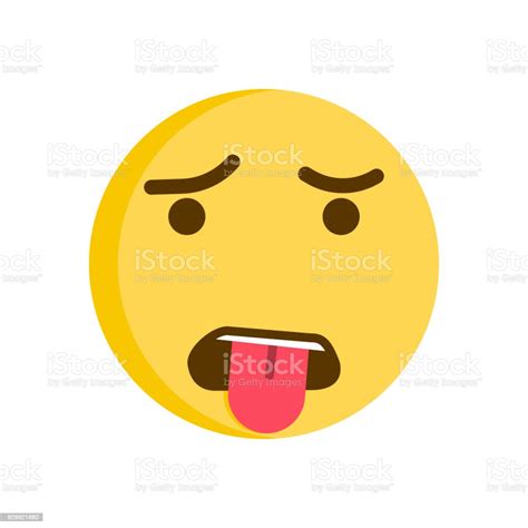 Grossed Out Emoticon Vector Smiley Emoji Icon Stock Illustration ...