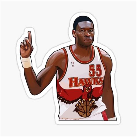 "Dikembe Mutombo - The Finger Wag" Sticker for Sale by vexeland | Redbubble