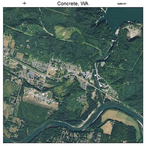 Aerial Photography Map of Concrete, WA Washington