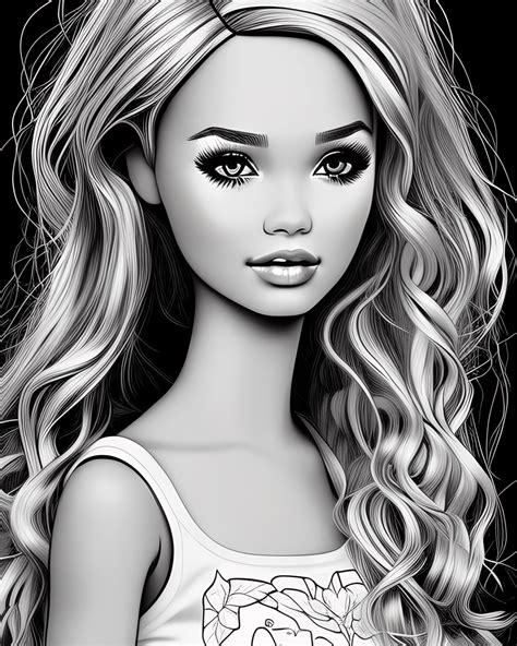 Barbie Doll Coloring Page Turkau - vrogue.co