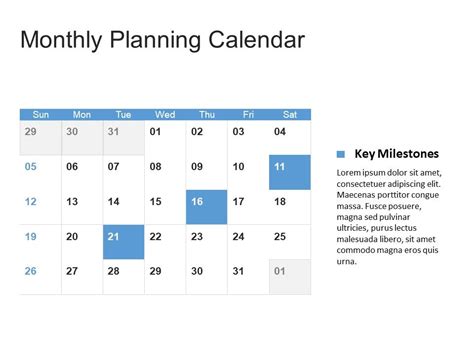 Calendar PowerPoint Template 1 Powerpoint charts, Powerpoint