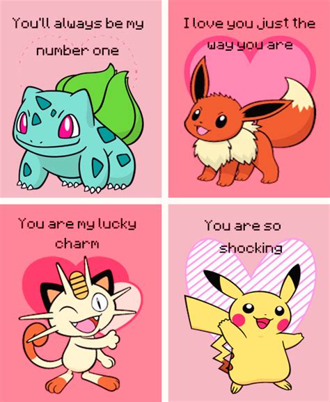 Free printable pokemon valentine s day cards 6 designs with lollipops ...