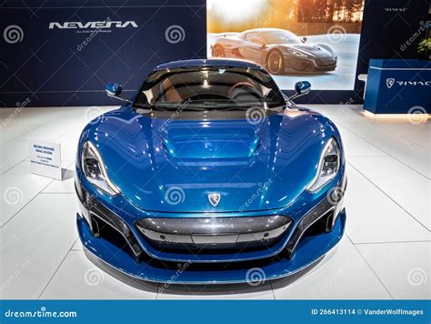 Rimac Nevera Electric Sports Car Editorial Stock Image - Image of blue, 2023: 266413114