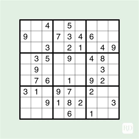 20 Free Printable Sudoku Puzzles for All Levels | Reader's Digest