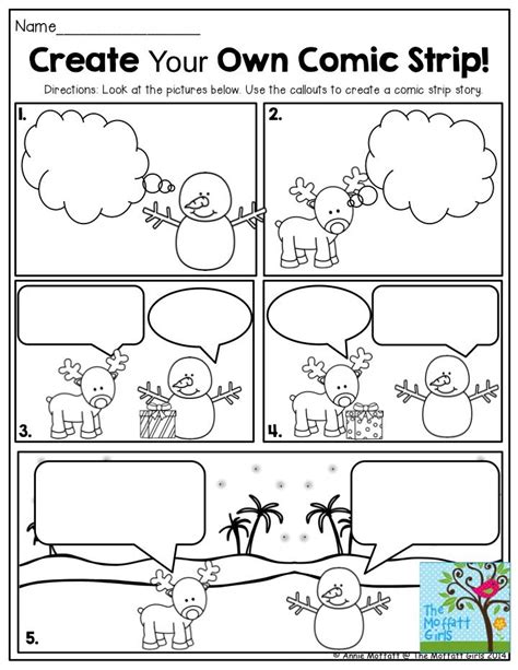 Create Your Own Comic Strip! This is such a FUN way to get second grade ...