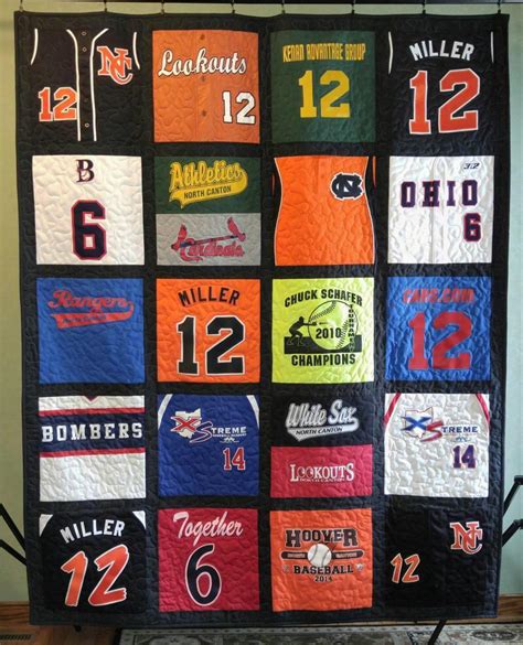 A quilt made from old little league jerseys : r/baseball