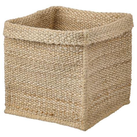 TJILLEVIPS basket, jute, 11 ¾x11 ¾x13 ¾" - IKEA