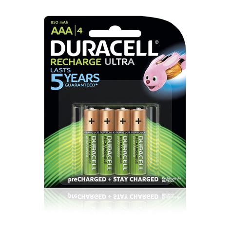 Duracell AAA Rechargeable Batteries - 4 Pack | Bunnings Warehouse