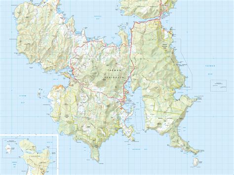 TASMAP eShop - buy Tasmanian maps online - Tasman Peninsula 1:50000 Topographic Map - Product ...