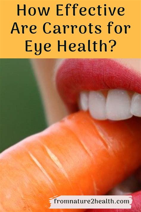 How Effective Are Carrots for Eye Health? | Eye health, Health, Carrots