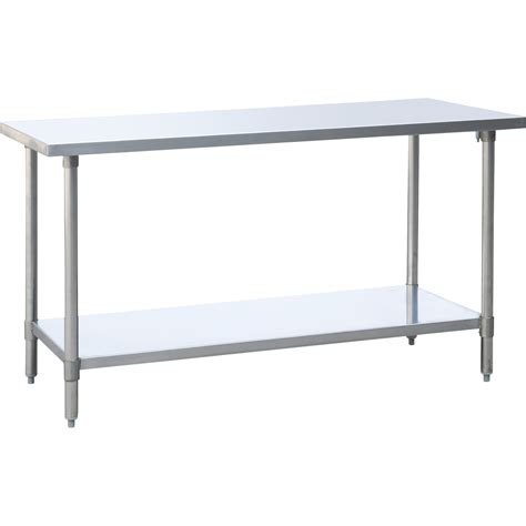 Roughneck Stainless Steel Work Table — 48in.W x 24in.D x 35in.H ...