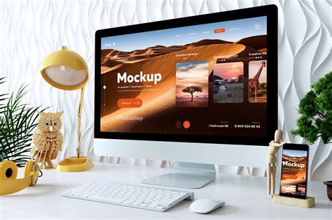 Free 4K iMac Desktop Mockup PSD - Good Mockups