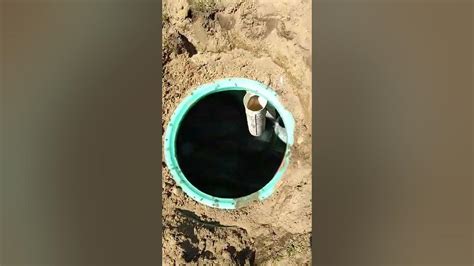 USA 1 SEPTIC shows a bad septic tank baffle installation - YouTube